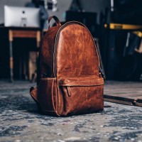 The Hero Brown Leather   BackpackSend Enquiry